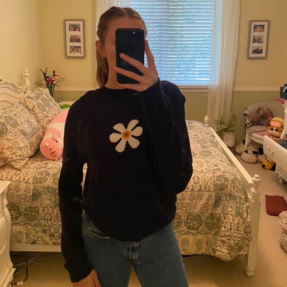 BP navy blue knit sweater